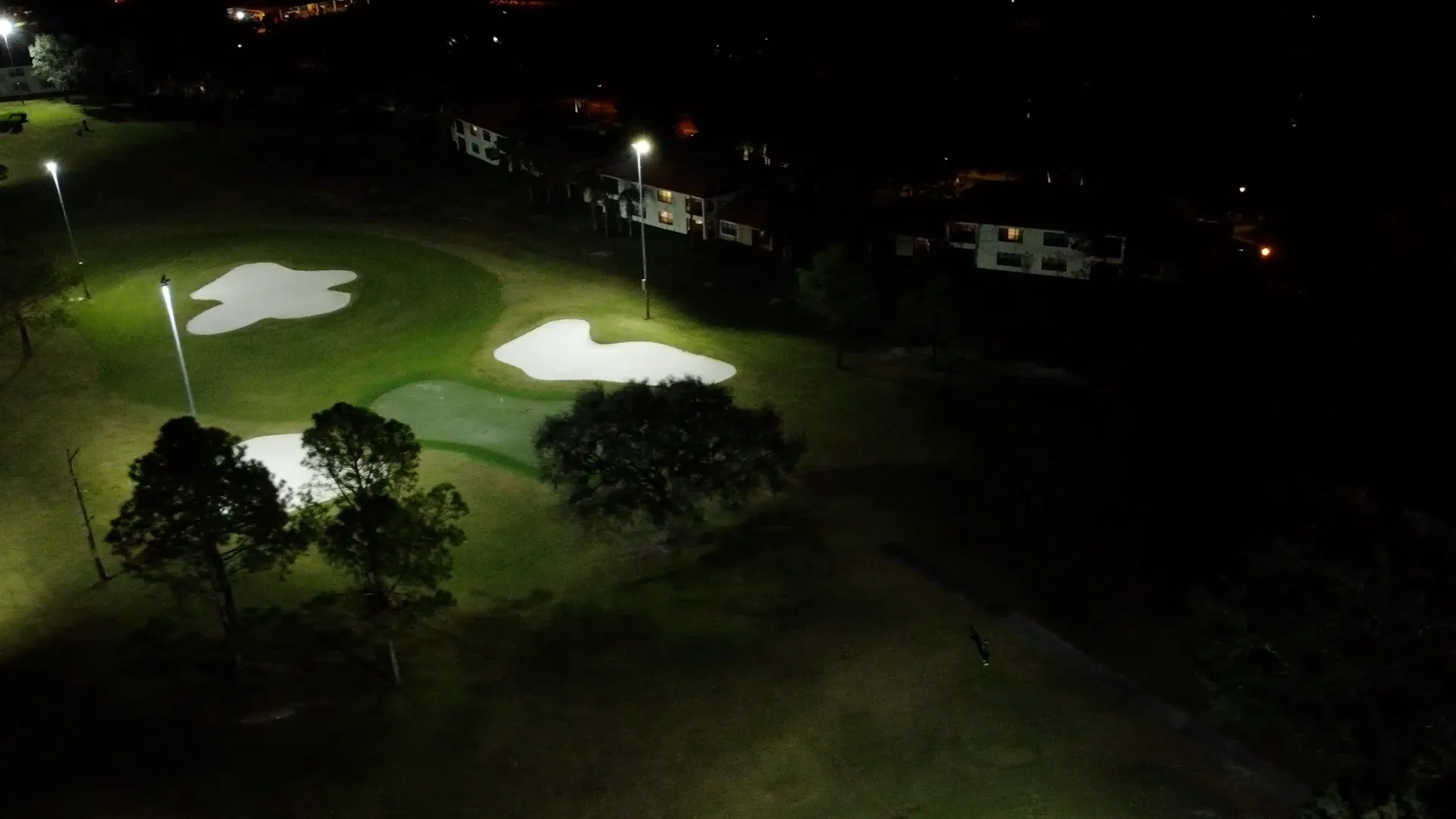Legends Walk under the lights