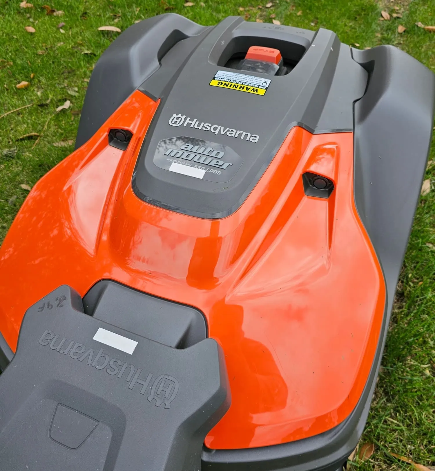 Husqvarna robotic mower on the course